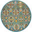 Tapis turquoise / ivoire / jaune Welaka-1723895902