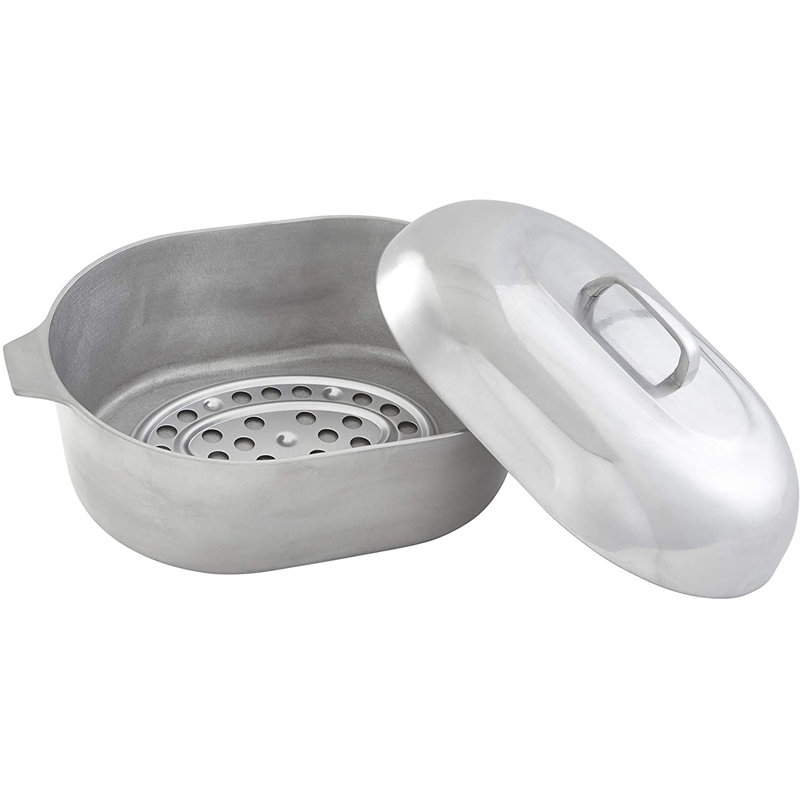 IMUSA 18 po Rôtissoire ovale Cajun Classic, aluminium