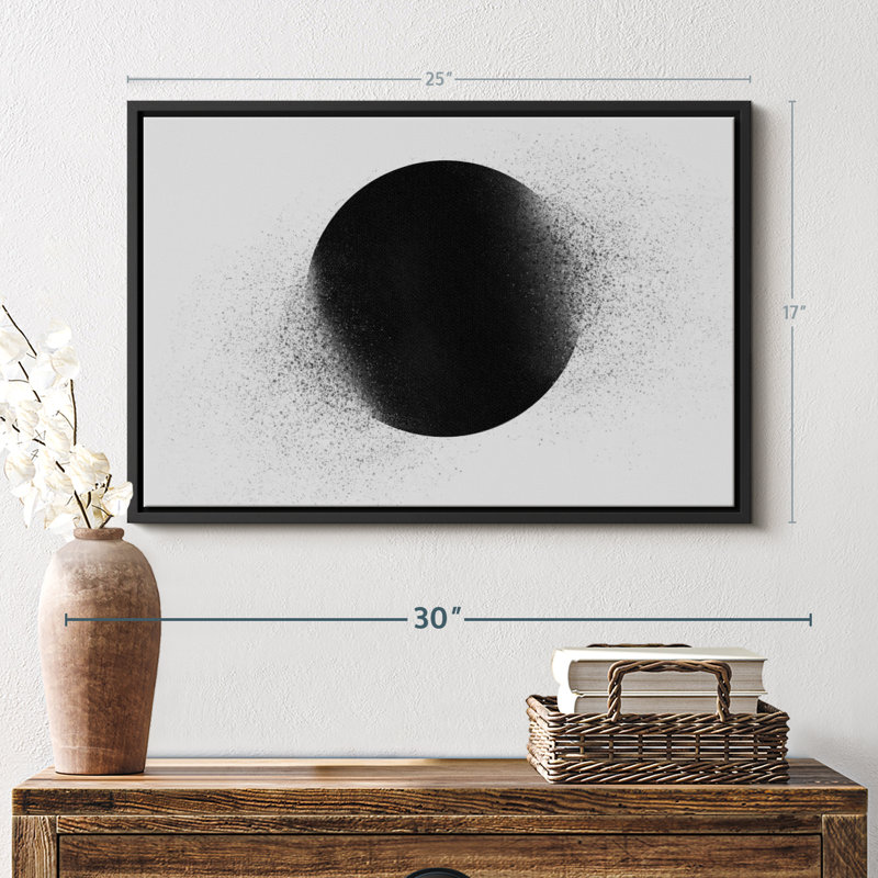 Abstract Geometric Circle Canvas Print, 25" H x 17" W