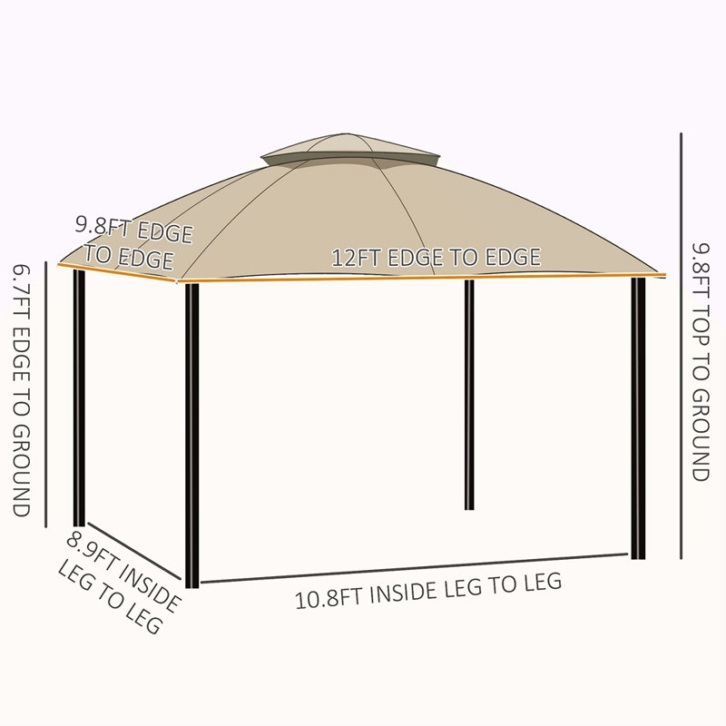 Abri de jardin extérieur, abri de jardin, Beige