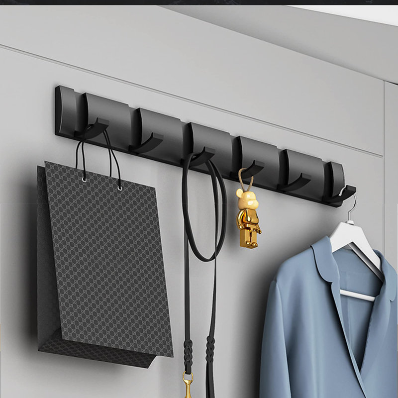 Aericka Aluminium 6 - Hook Wall Mounted Coat Rack