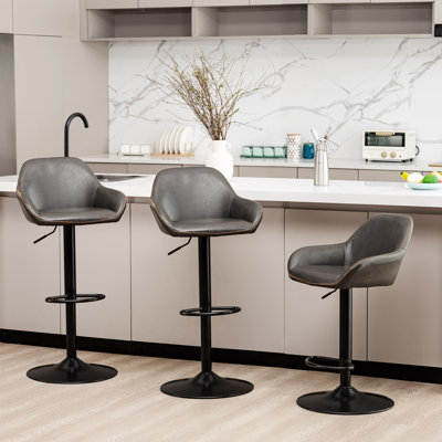 Tabouret de bar pivotant Mid-Century