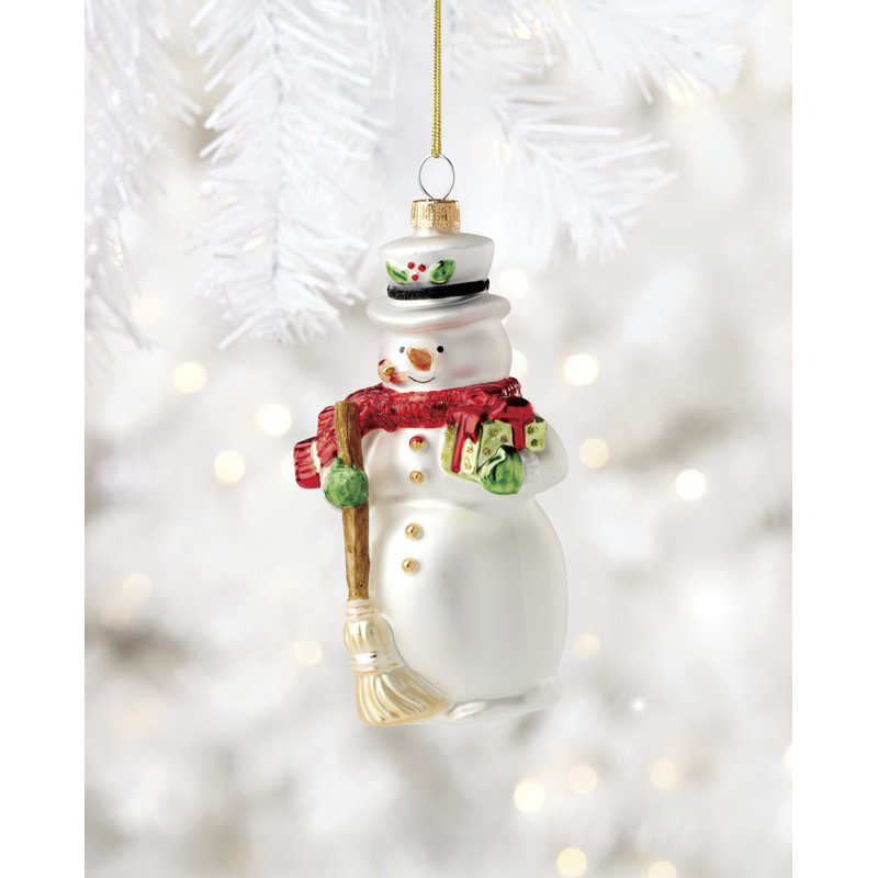 2025 Blown Glass Snowman Ornament