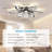 28.34" 7 - Blade Reversible LED Dimmable Ceiling Fan With Light And Remote