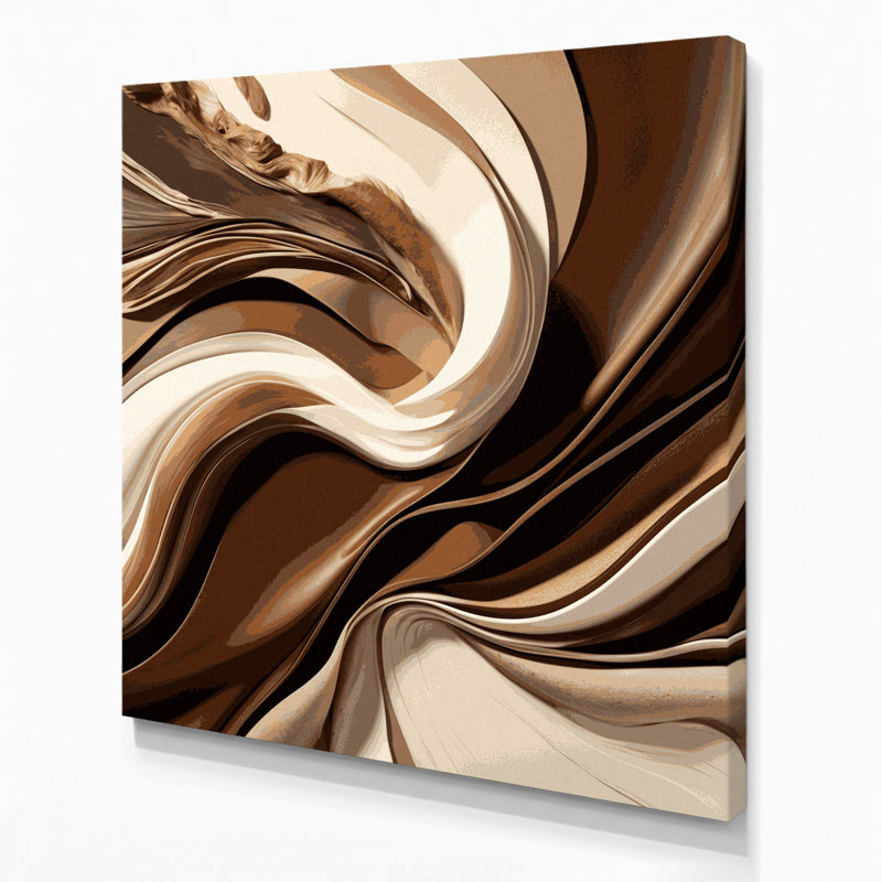 Art mural sur toile Lyrical Abstraction 26, H 8 po x l 8 po