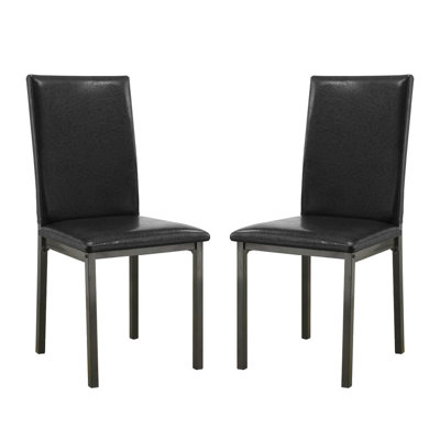 Ensemble de 2 chaises d'appoint rembourrées