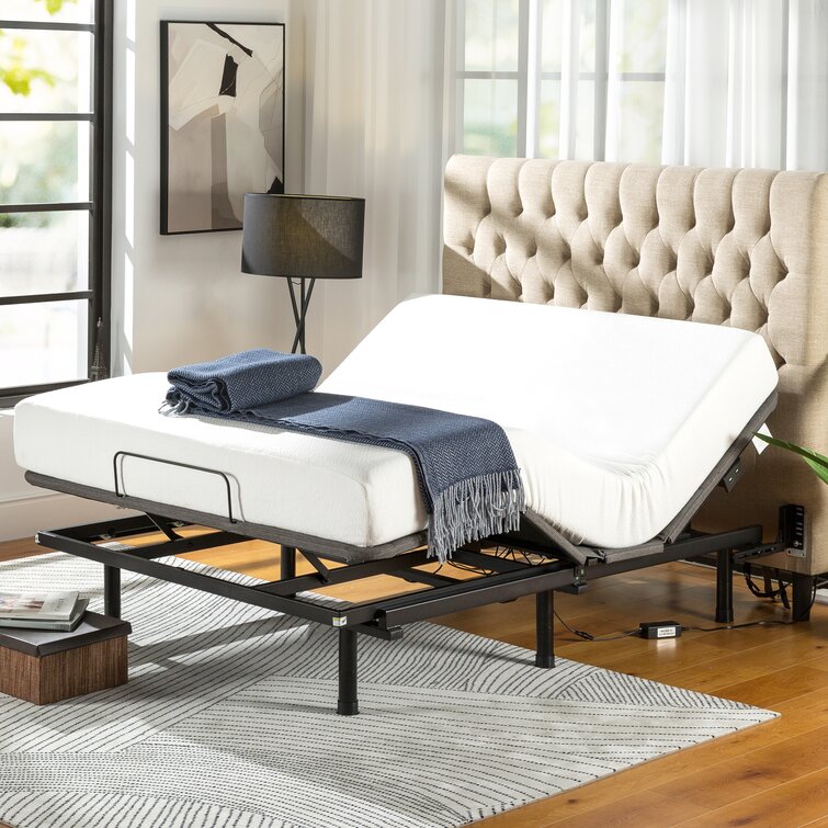 Alwyn Home Kensley Zero Gravity Adjustable Bed with Wireless