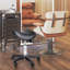 Tabouret à roulettes noir, hauteur réglable, similicuir ergonomique pour une performance efficace en spa, salon, massage, fauteuil de bureau pivotant en cuir