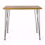 Table de bar industrielle en bois et métal