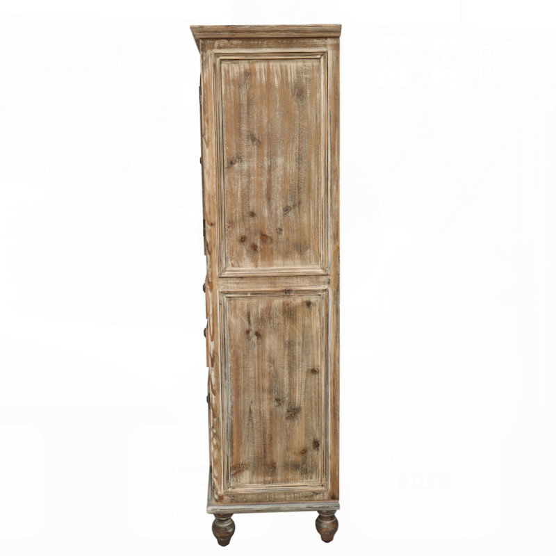 Armoire de rangement Farmhouse Tall, Naturel / rustique