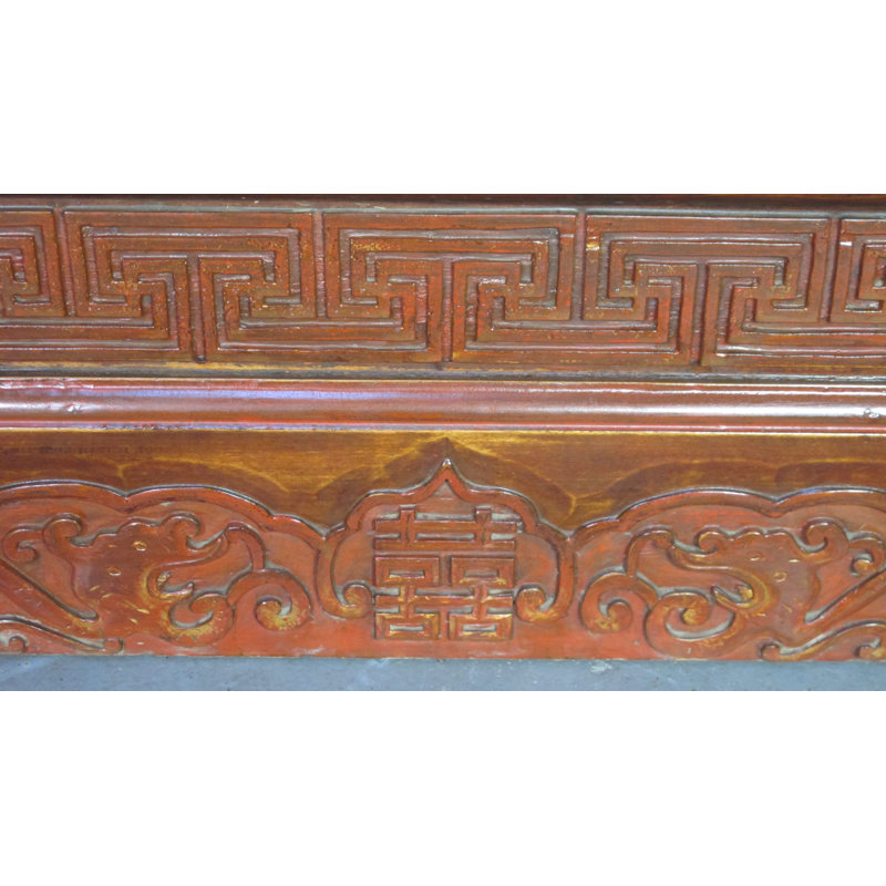 Ancient Chinese Elm Lacquered Cabinet