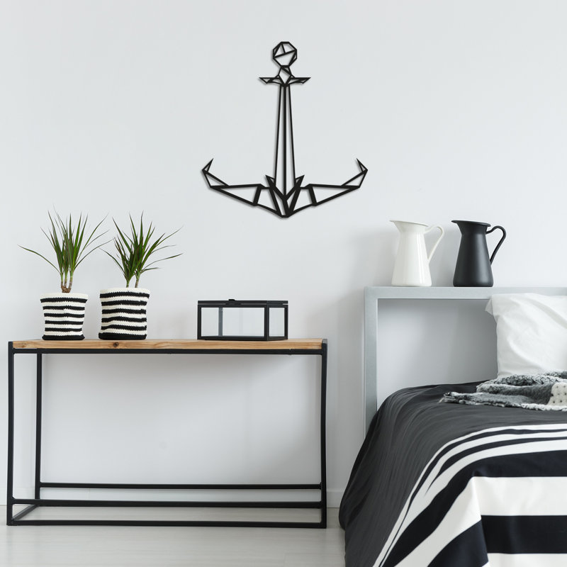 Nykeemah Elegant Black Decorative Metal Wall Accessory, 20.5 x 21.7 inches | 100% Metal Construction, Thickness: 0.06 inches | Stylish Home Decor for Living Room, Bedroom, or Office, Easy Wall-Mount Design