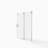 56"-60"W x 72"H Frameless Shower Door, Sliding Shower Door, with Premium 5/16"(8mm) Thick Tempered Glass Shower Enclosure,Double Side Easy Clean Coat-118021273