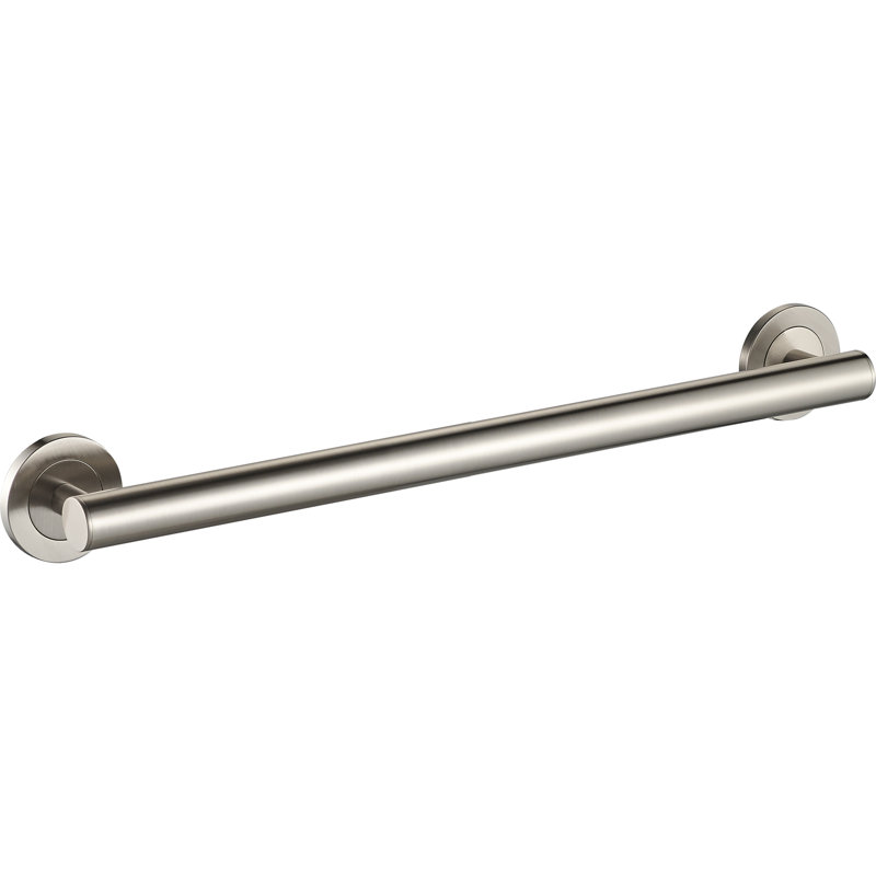 Barre d'appui de lave murale 30 po - Nickel brossé, fabrication en laiton de qualité supérieure, quincaillerie d'installation incluse