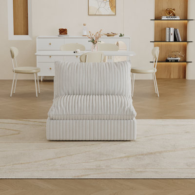 Cloud Sofa,Corduroy Fabric,Deep Seat Couches,Double-layer design,Removable Cushion,No Assembly, DIY Combination for Living room, Bedroom,Conference room ,Apartment