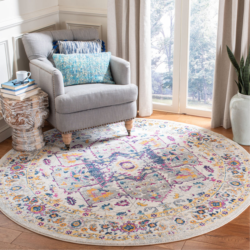 Balaton Performance Oriental Rug, Round 6'7"