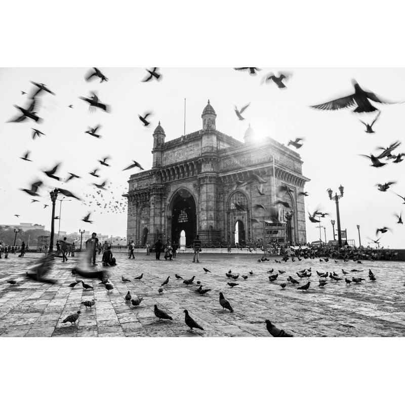 Gateway Of India by Anwarali Kapasi - Wrapped Canvas Print, 81cm H x 122cm W
