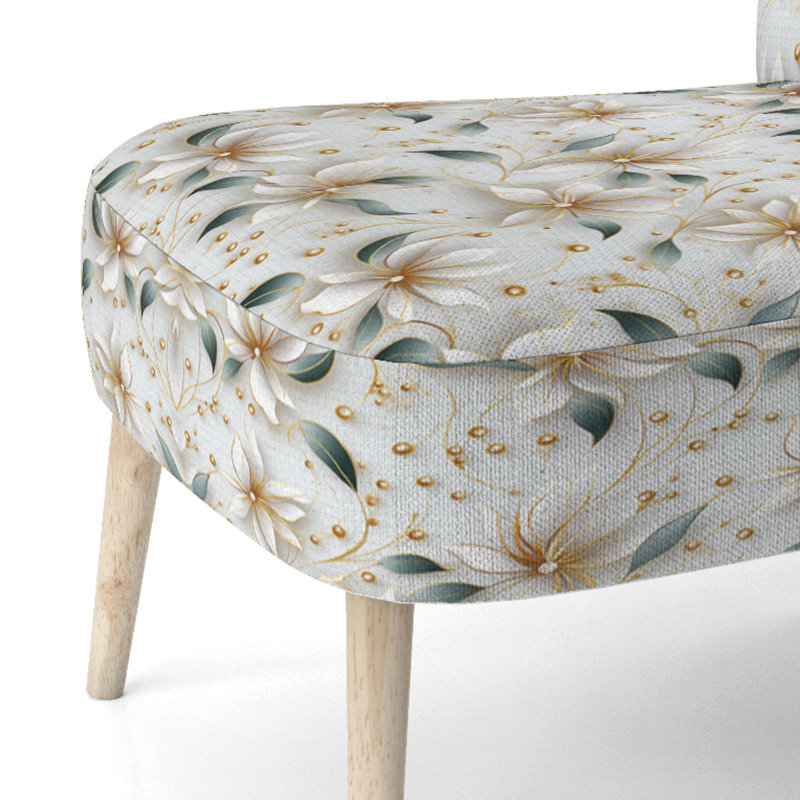Chaise d'appoint glamour dorée et perle de marbre Glamour
