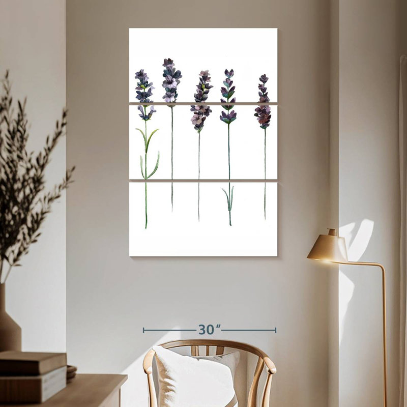 Harnek Set Of Lavender, 65" H x 42" W