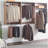 Devi Oak Wall Mounted Wood Closet System-588982955