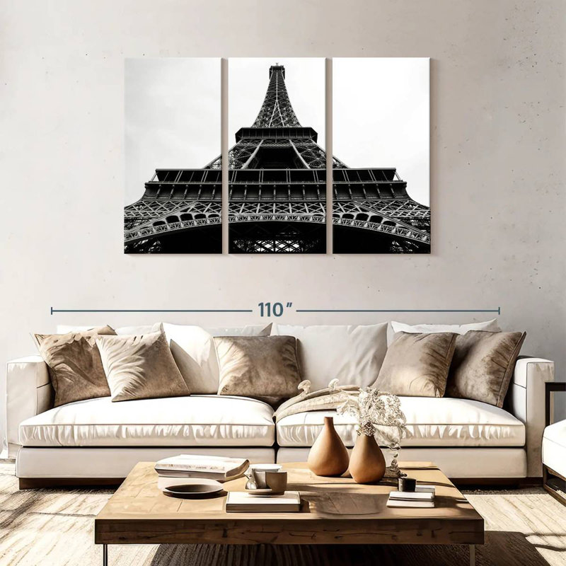 Eiffel Tower Lilie, 48" H x 74" W