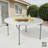 Frank Premium Seating Plastic Fold in Half Table-103688081