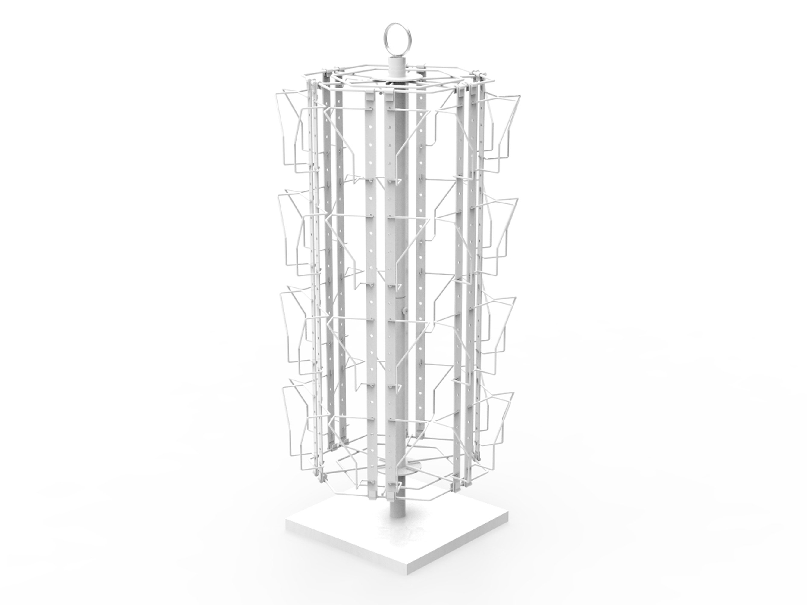 FixtureDisplays 24 Pockets Adjustable Greeting Card Rack 4x6