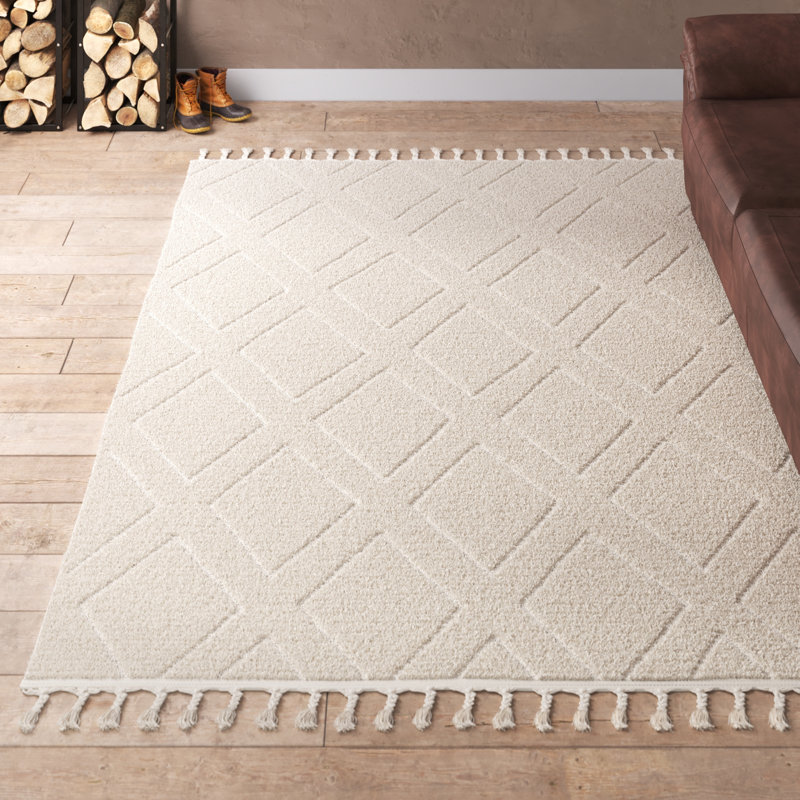 Firman Moroccan Indoor Rug, Rectangle 6'7" x 9'