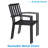 Nian Metal Outdoor Stacking Dining Armchair
