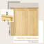 Armoire de rangement 67 po Pinewood