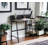 Garima Rustic Oak With Black Finished Legs Writing Desk (Not Including Office Chair)