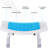Bath Stool For Elderly, Disabled & Pregnant - 6-Level Adjustable, Non-Slip, , Blue Aluminum Product Adjustable Shower Chair Injured Expectant Mothers