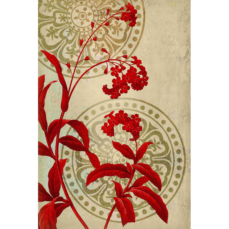Une grande fleur - peinture sur toile tendue, H 30 po x l 20 po