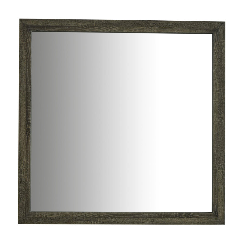 Dresser Mirror Brown Oak