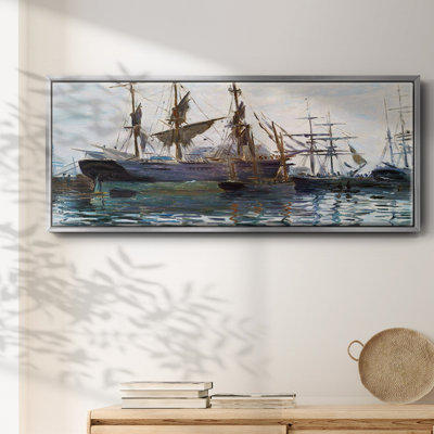 " Ships In Harbor, 1873 "