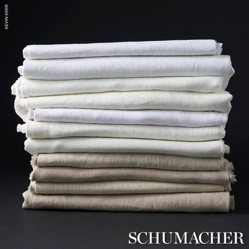 Marco Performance Linen Fabric, Cream