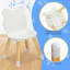 Round Kids' Table And Chair Set With Bear & Rabbit Backrests