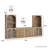 6-Piece Modular TV Stand Set Jagger Series 1C2F, Camel-1046299685