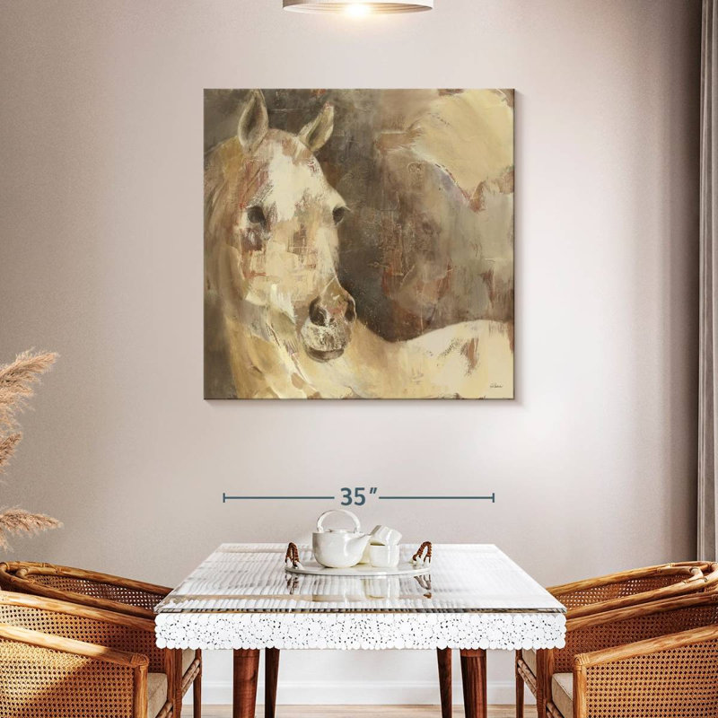 Brampt Impressionism Horse, 39" H x 39" W