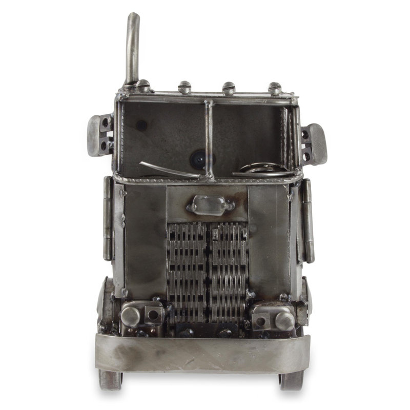 Recycled Metal Rustic Long Haul Model Truck