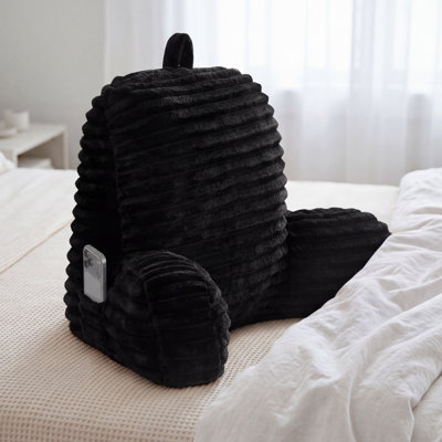  Ribbed Plush Backrest Pillows