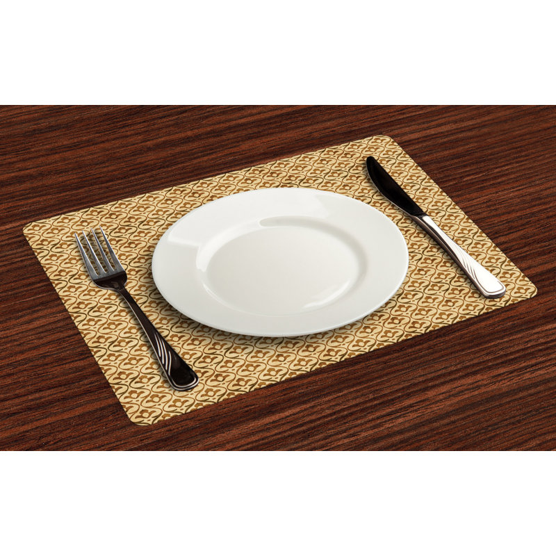 Polyester Abstract Rectangle Placemat