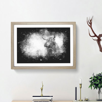 Highland Cow - Picture Frame Graphic Art Print