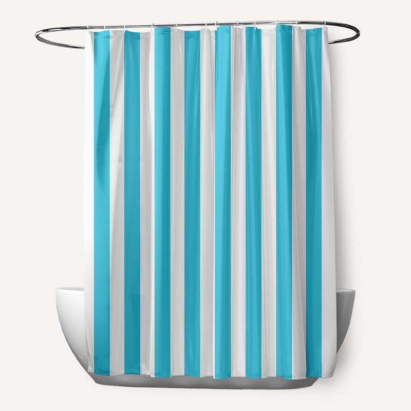 Rideau de douche simple, Turquoise