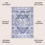 Tapis bleu marine / crème Alanya-1495560145