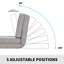 Fauteuil de jeu ajustable gris Jomeed