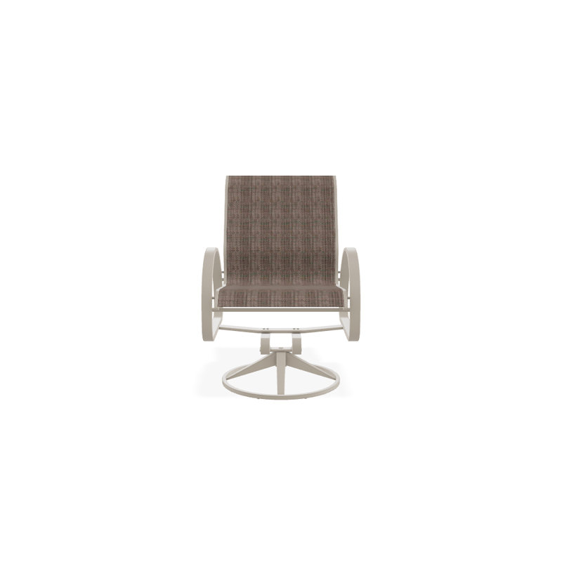 Aruba 1 Outdoor Dining Armchair, Textured Desert, Cobalt 35D Sunbrella®