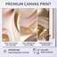 Subtile sophistication en rose exquis et or VI - 3 pièces sur toile-87538526-87538527