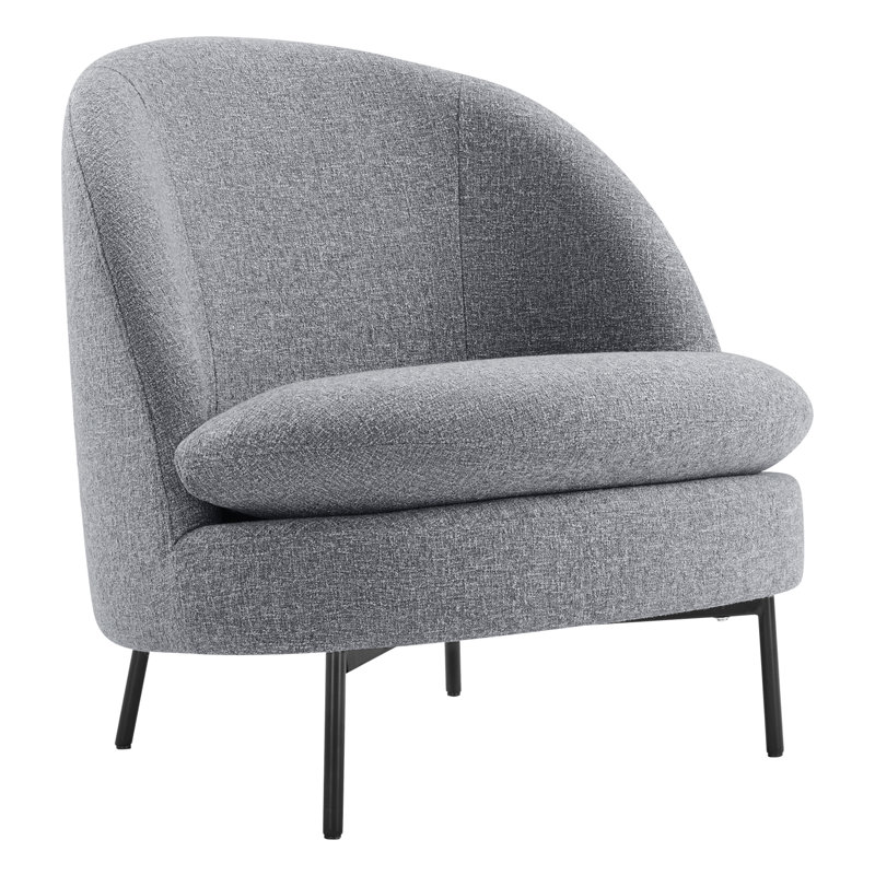 Chaise d'appoint rembourrée Catana, Nathan Tweed gris