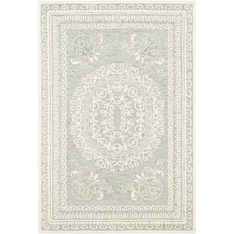 Dichelle Hand Tufted Wool Oriental Indoor Rug, Rectangle 8' x 10'